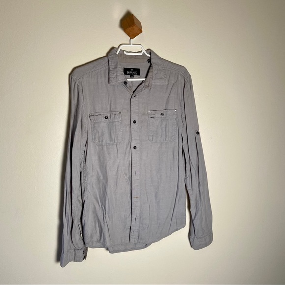 Buffalo David Bitton Button Up Shirt Gray - Picture 8 of 8